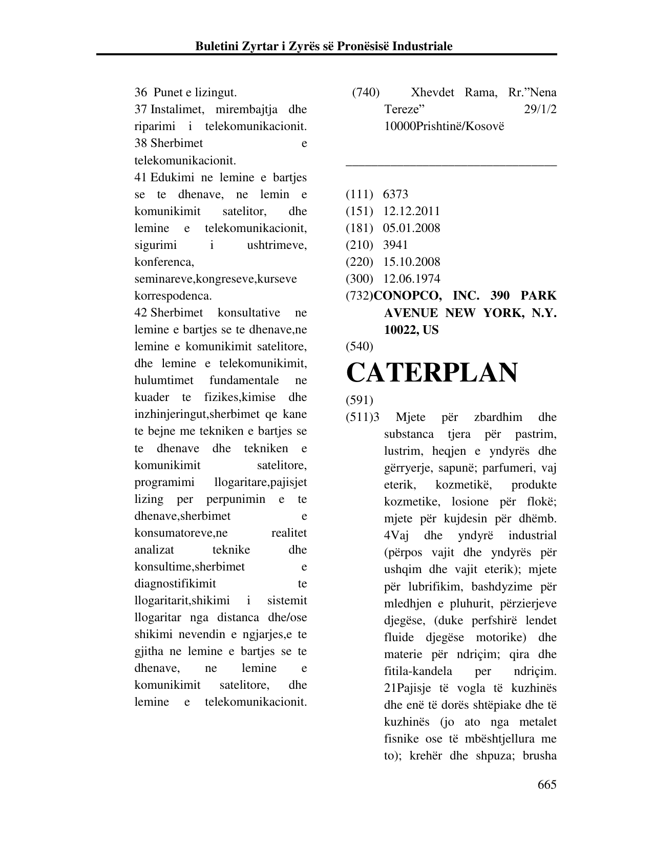 Faqja 665 e buletinit