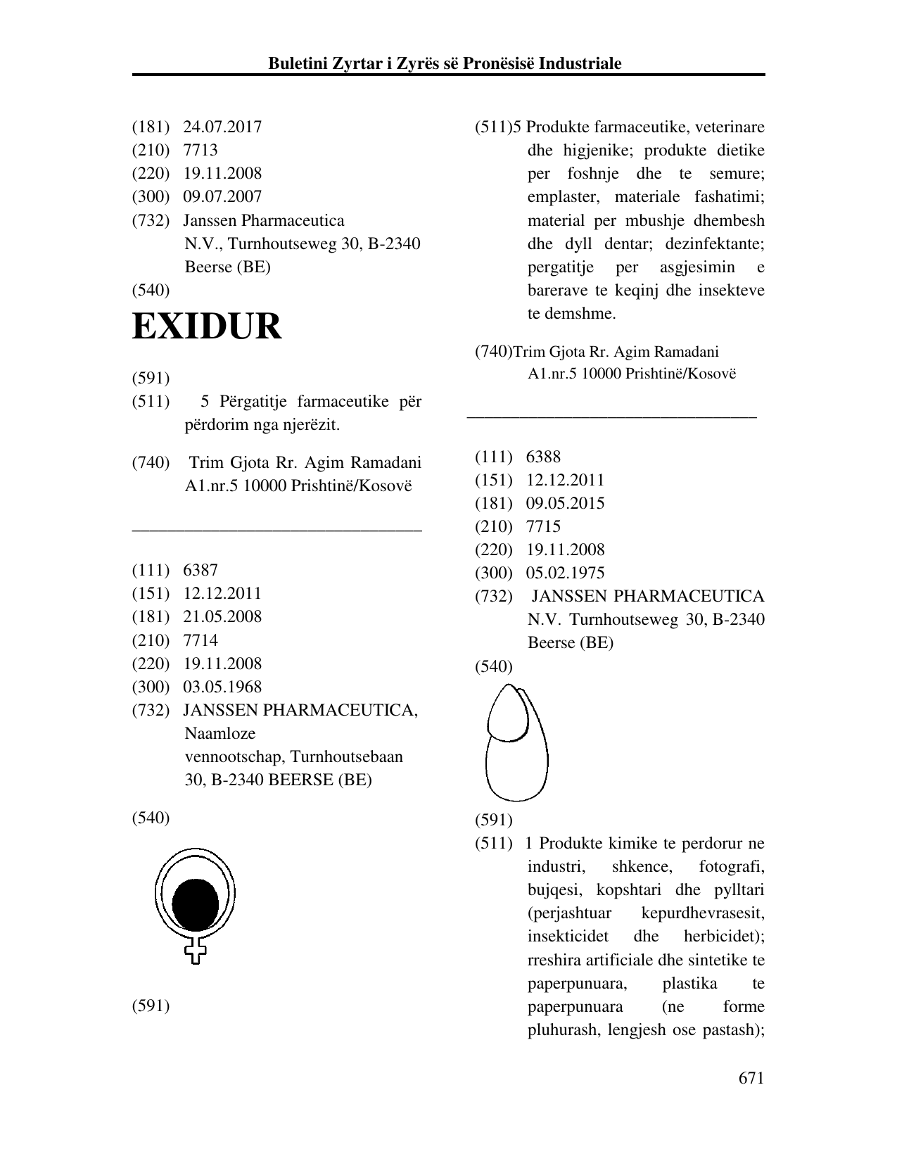 Faqja 671 e buletinit