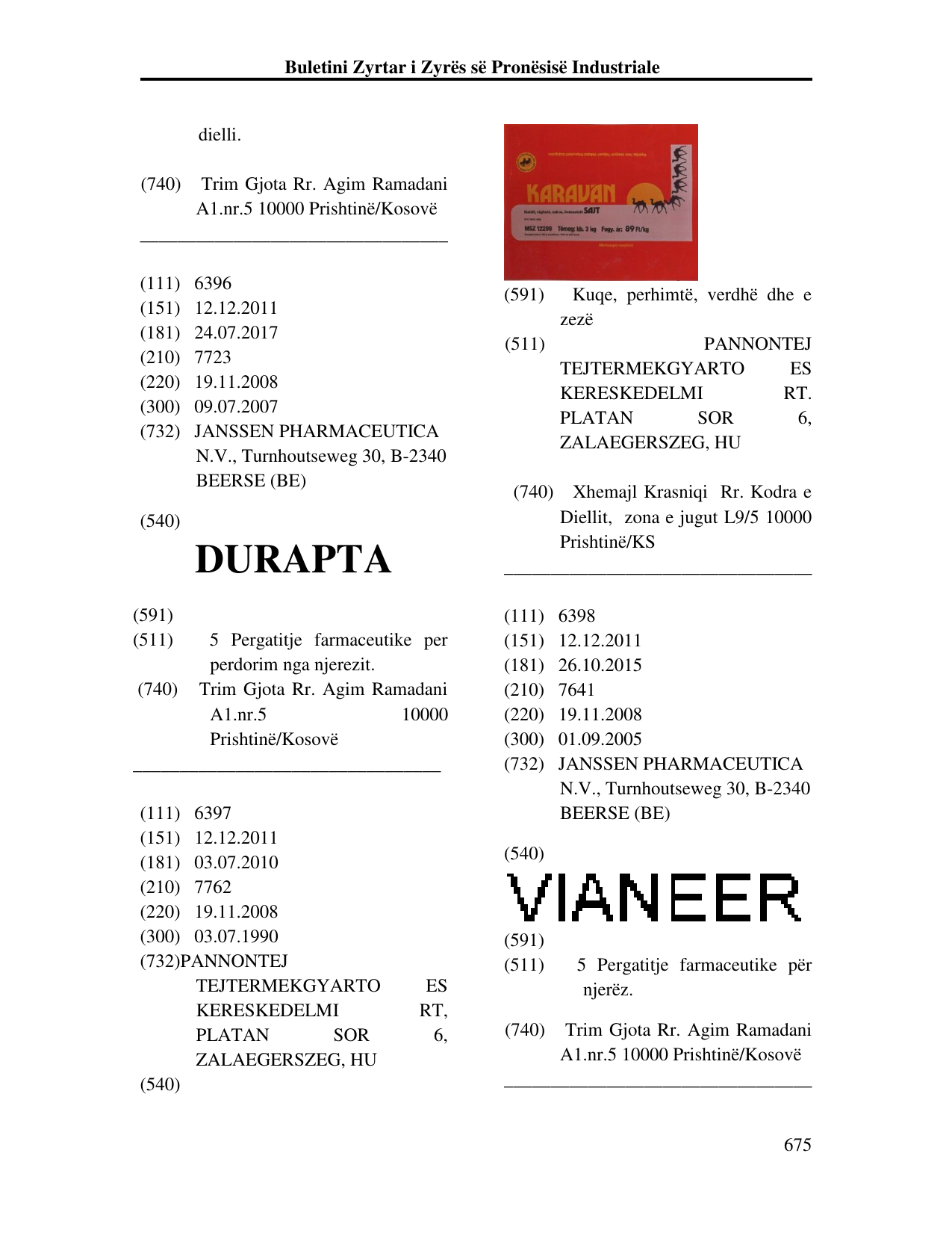 Faqja 675 e buletinit