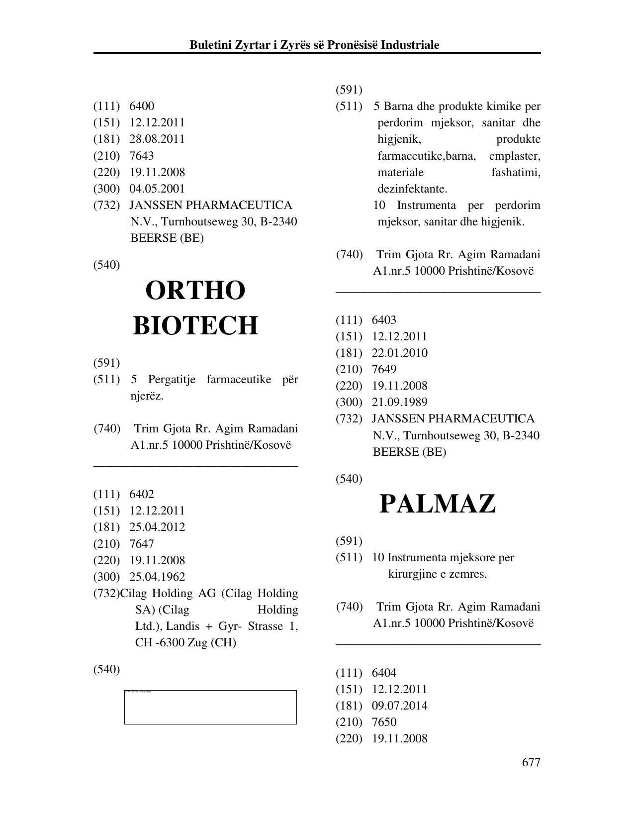 Faqja 677 e buletinit