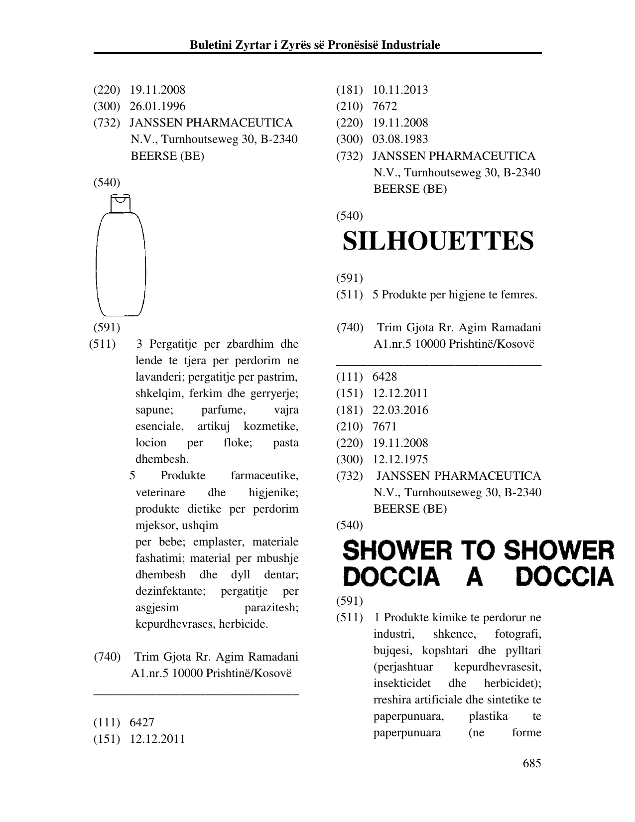 Faqja 685 e buletinit