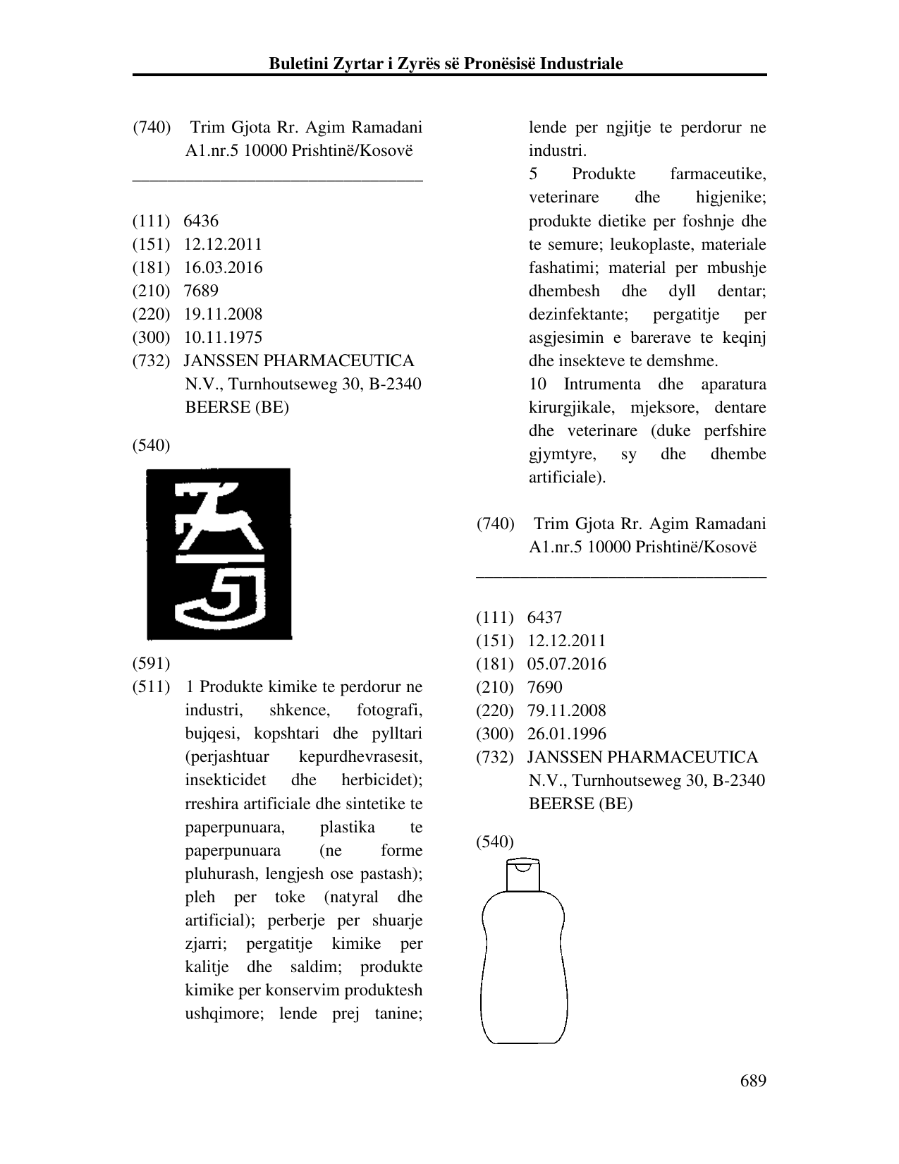 Faqja 689 e buletinit