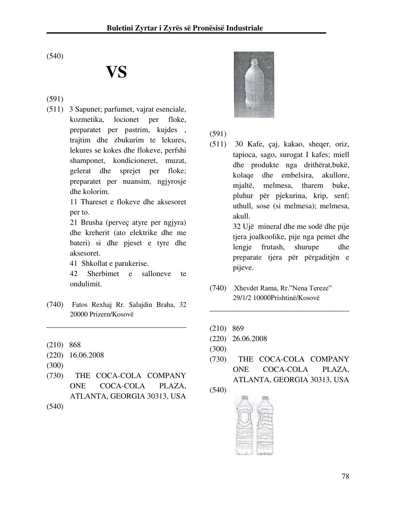 Faqja 78 e buletinit