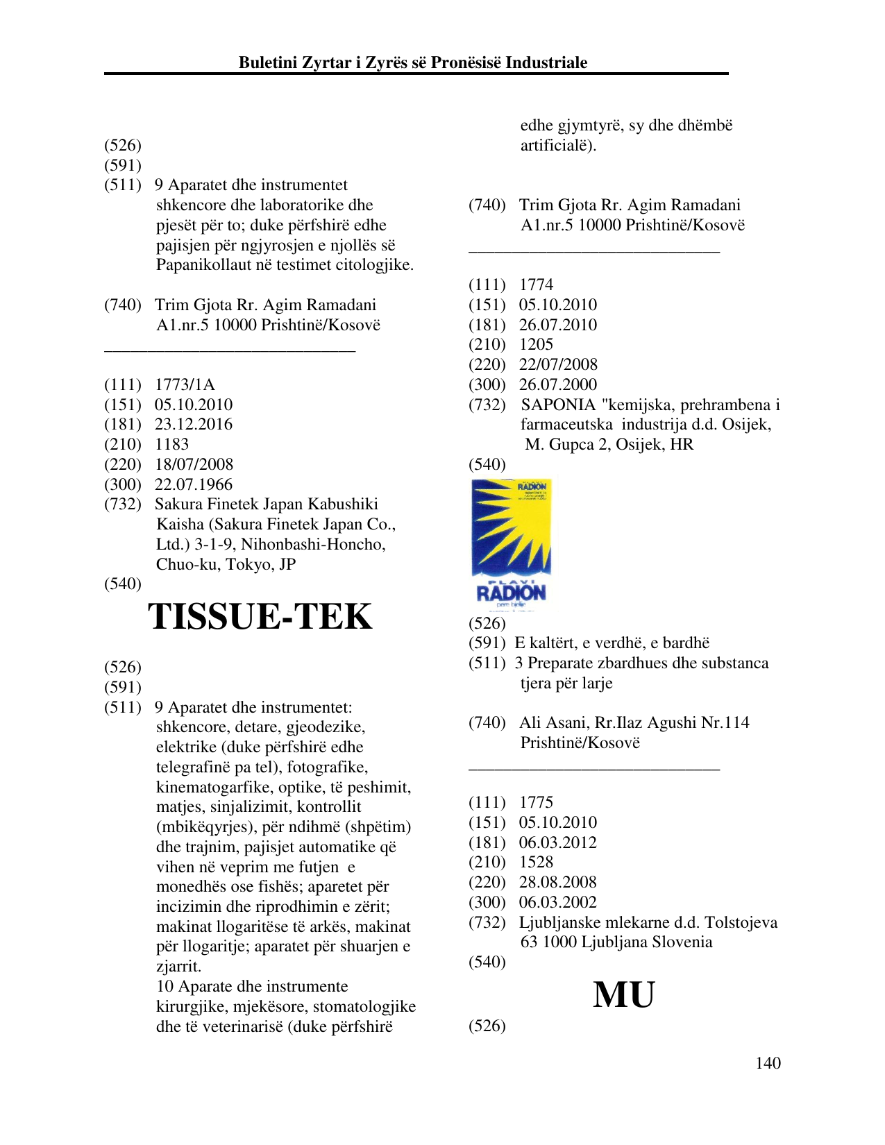 Faqja 149 e buletinit