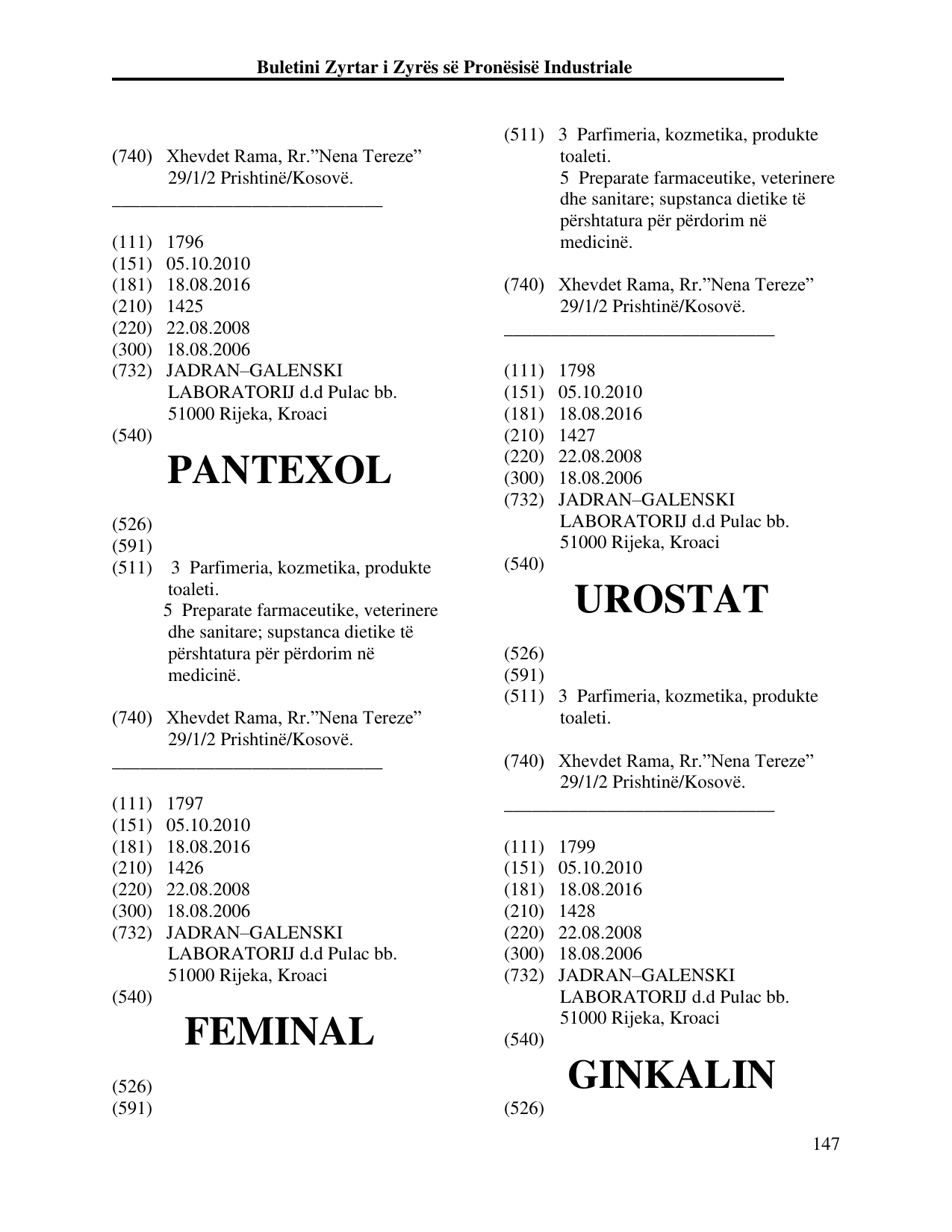 Faqja 156 e buletinit