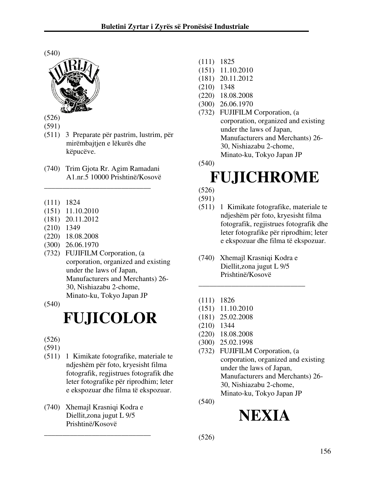 Faqja 165 e buletinit