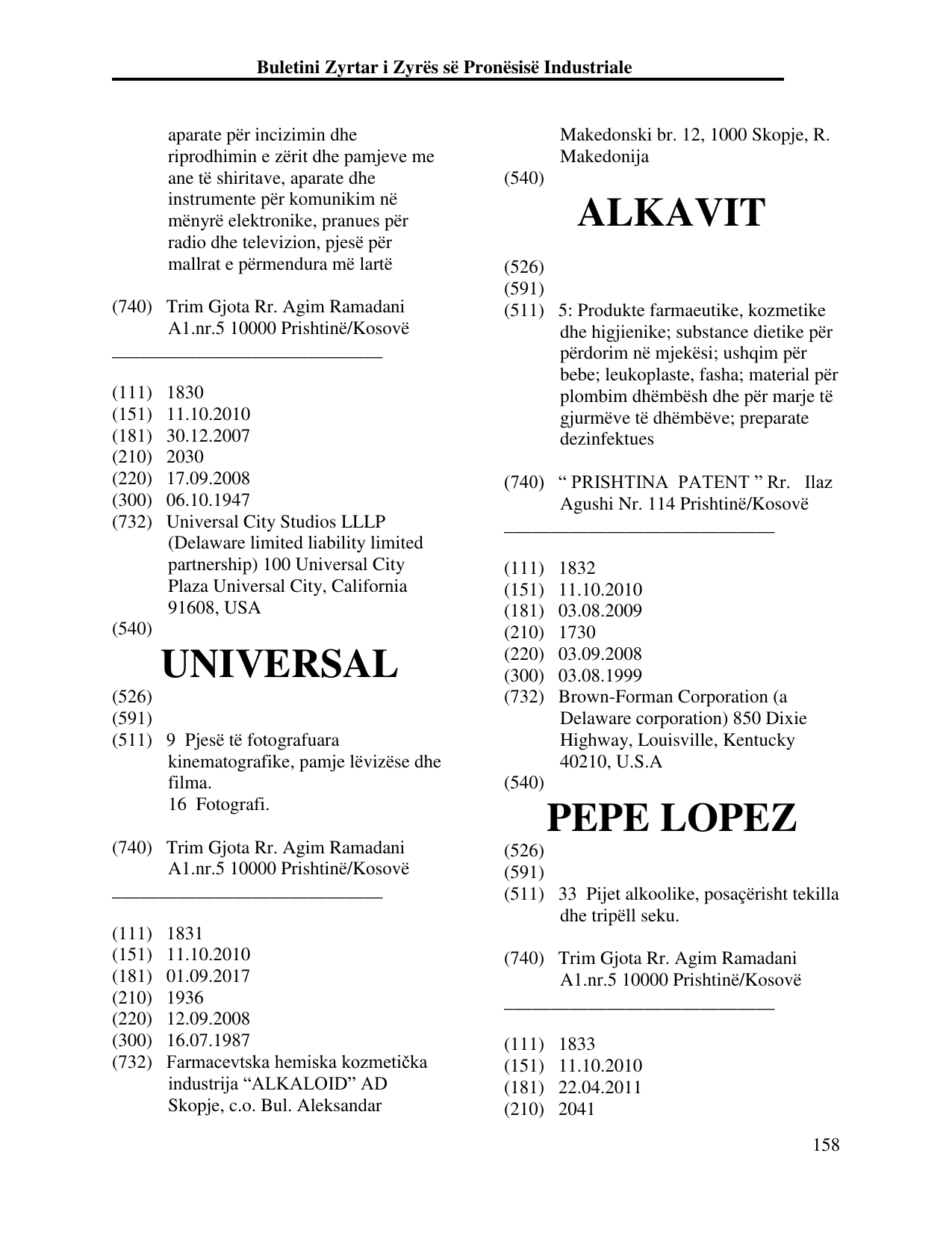 Faqja 167 e buletinit