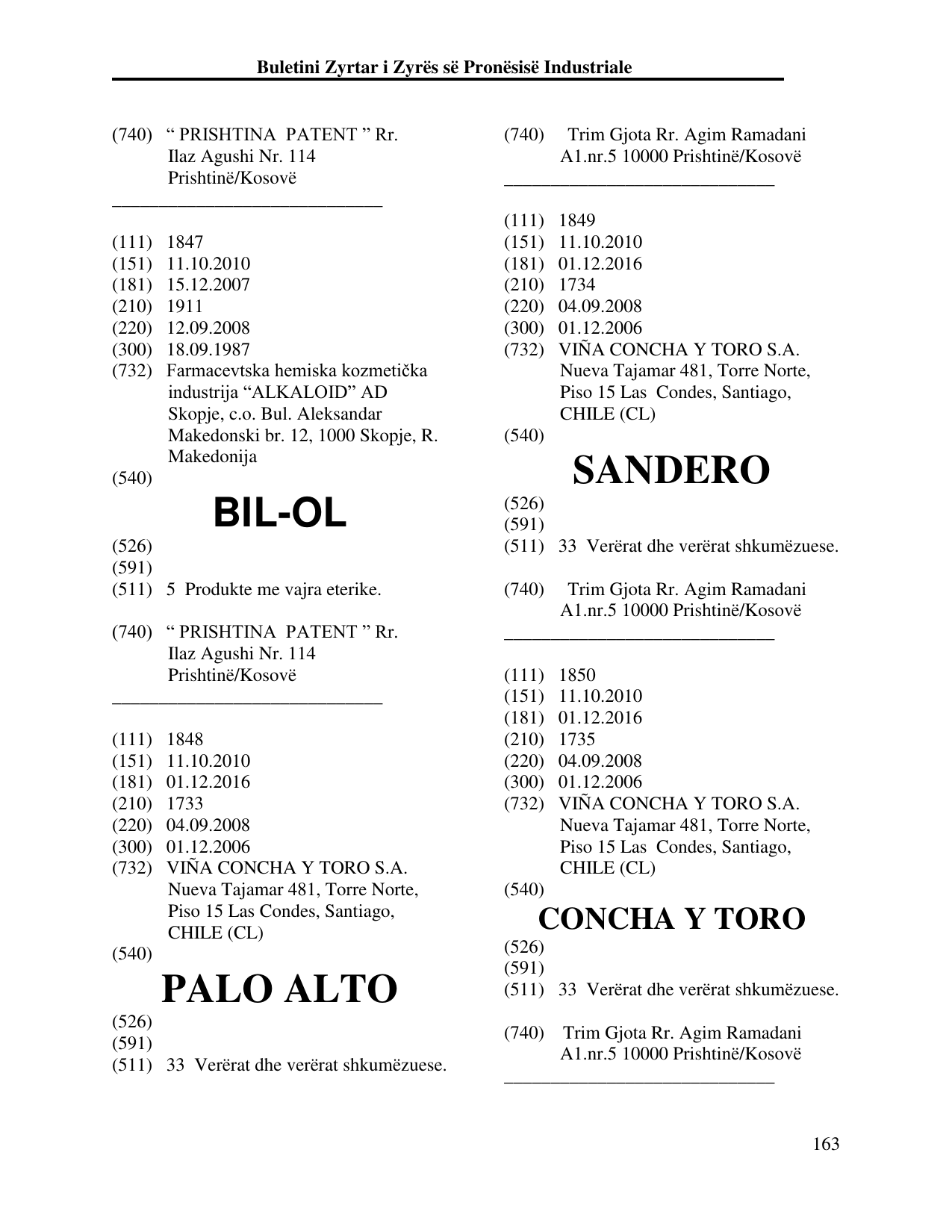 Faqja 172 e buletinit