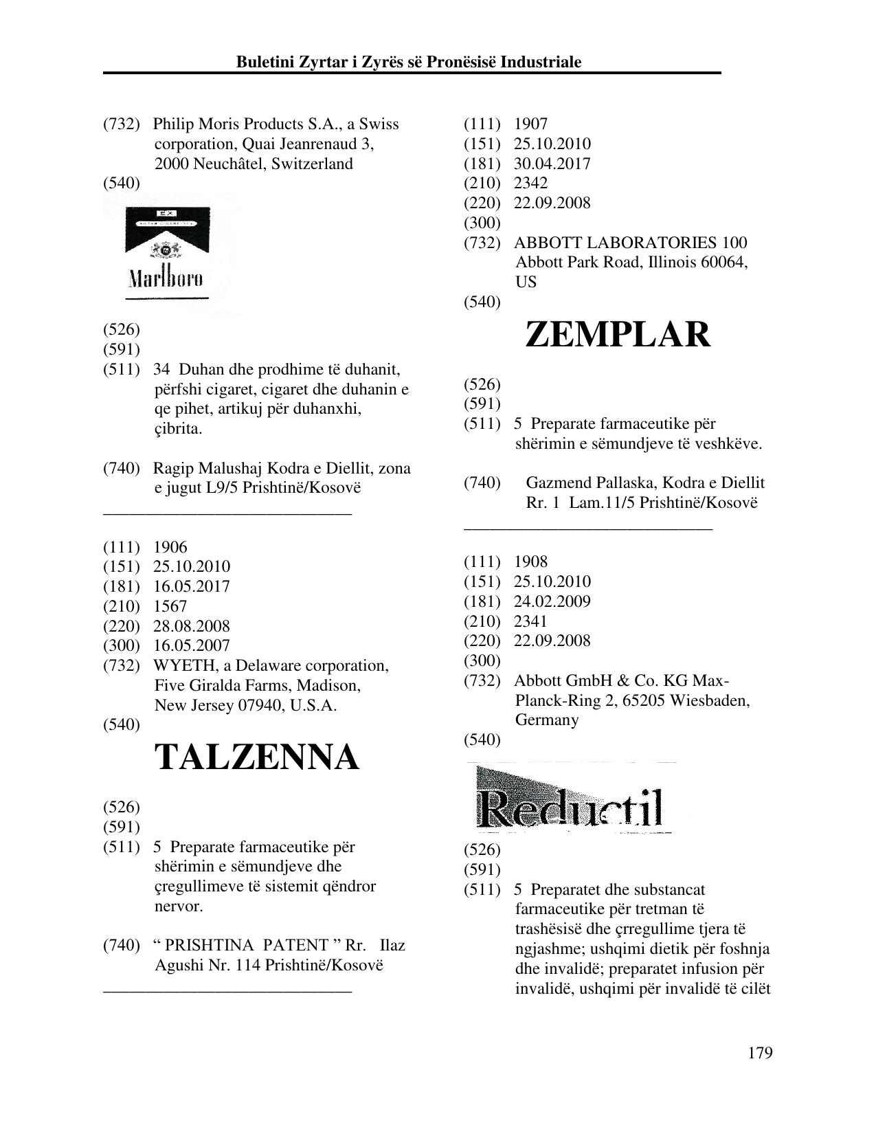 Faqja 188 e buletinit