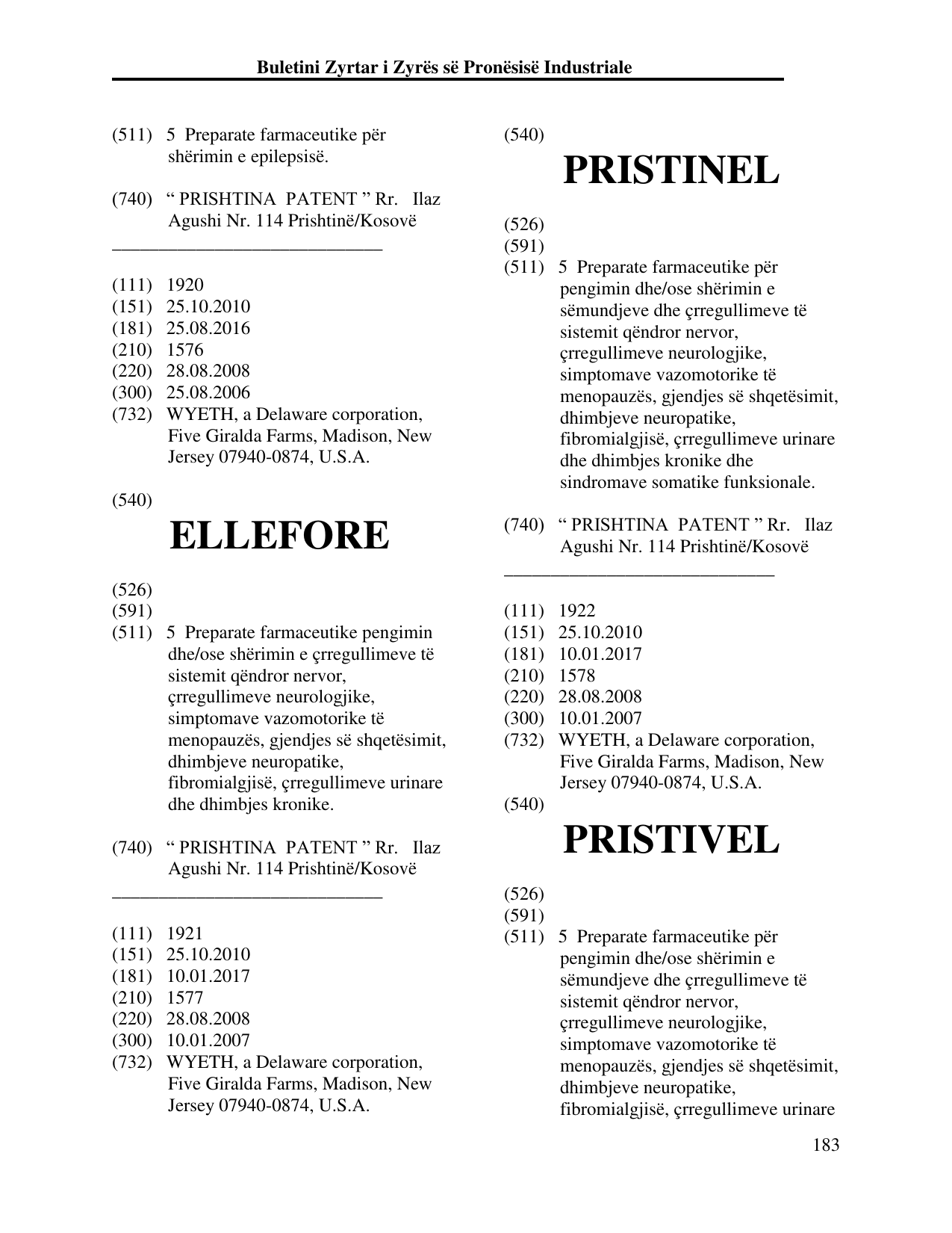 Faqja 192 e buletinit