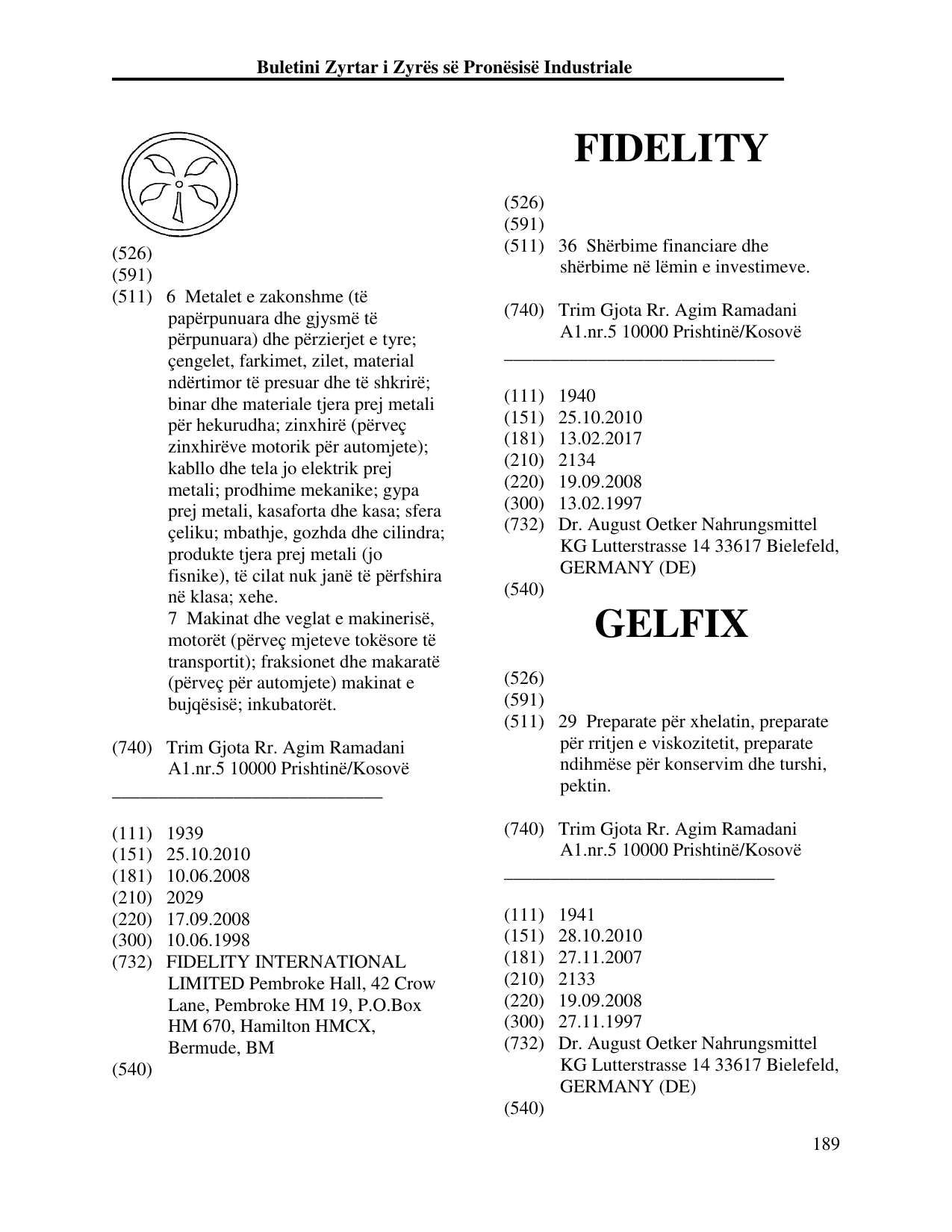 Faqja 198 e buletinit