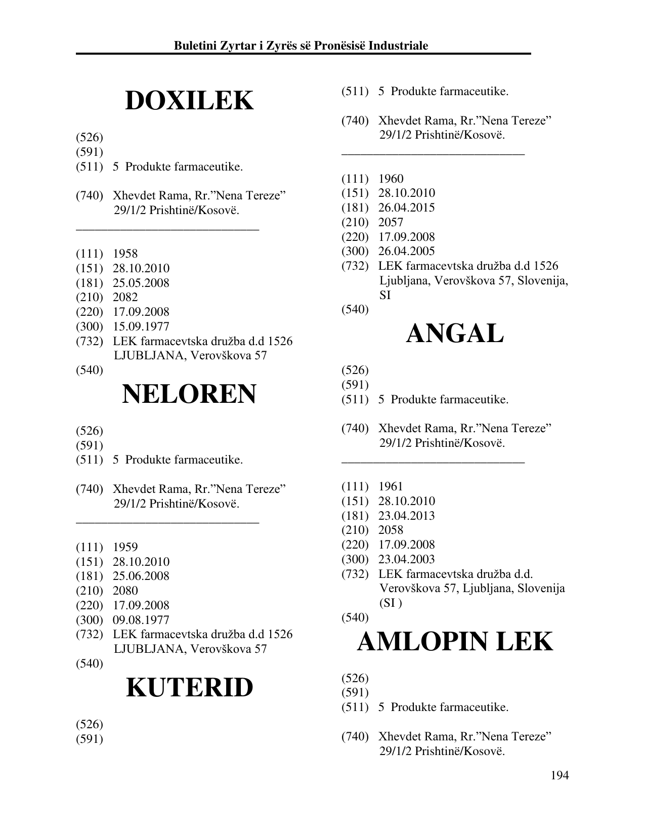 Faqja 203 e buletinit