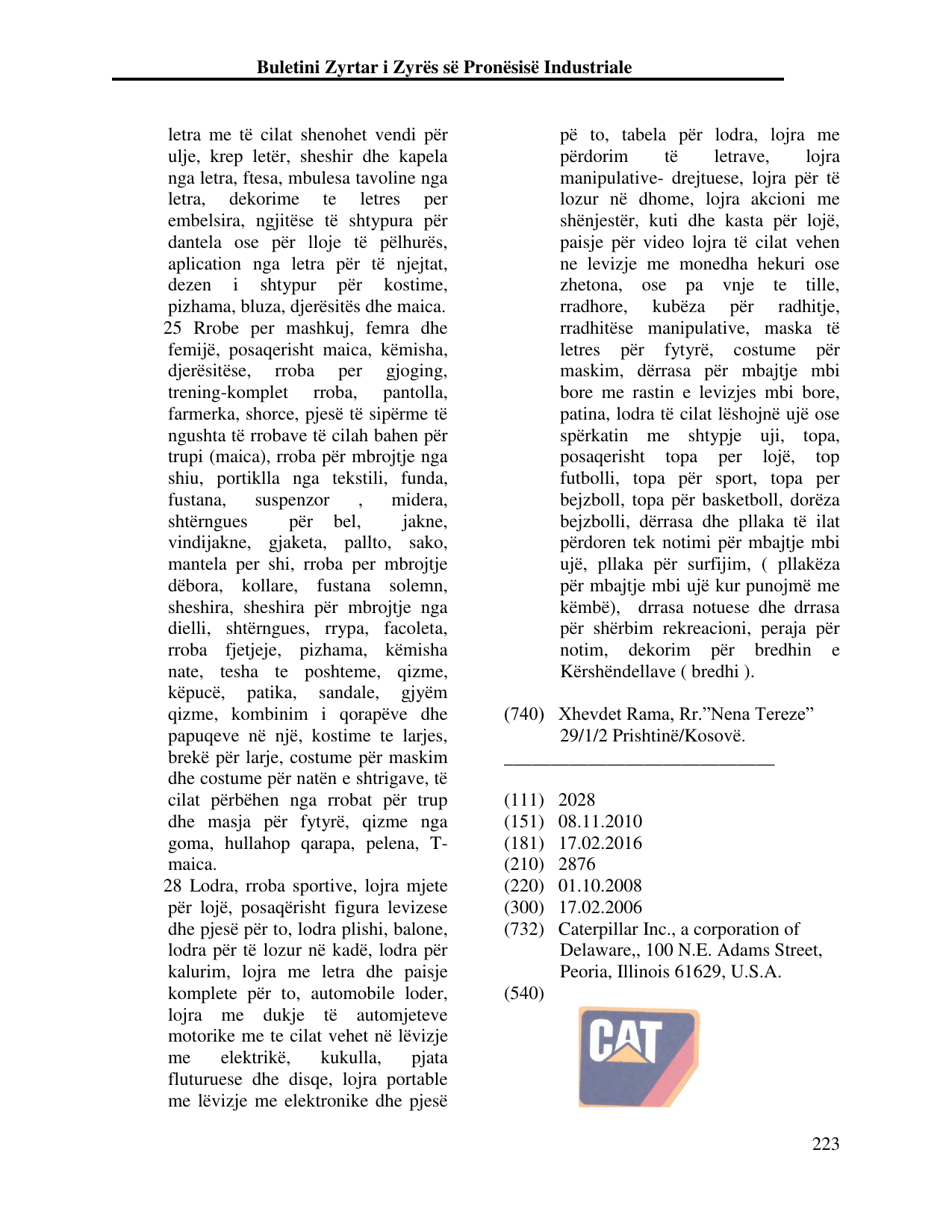 Faqja 232 e buletinit