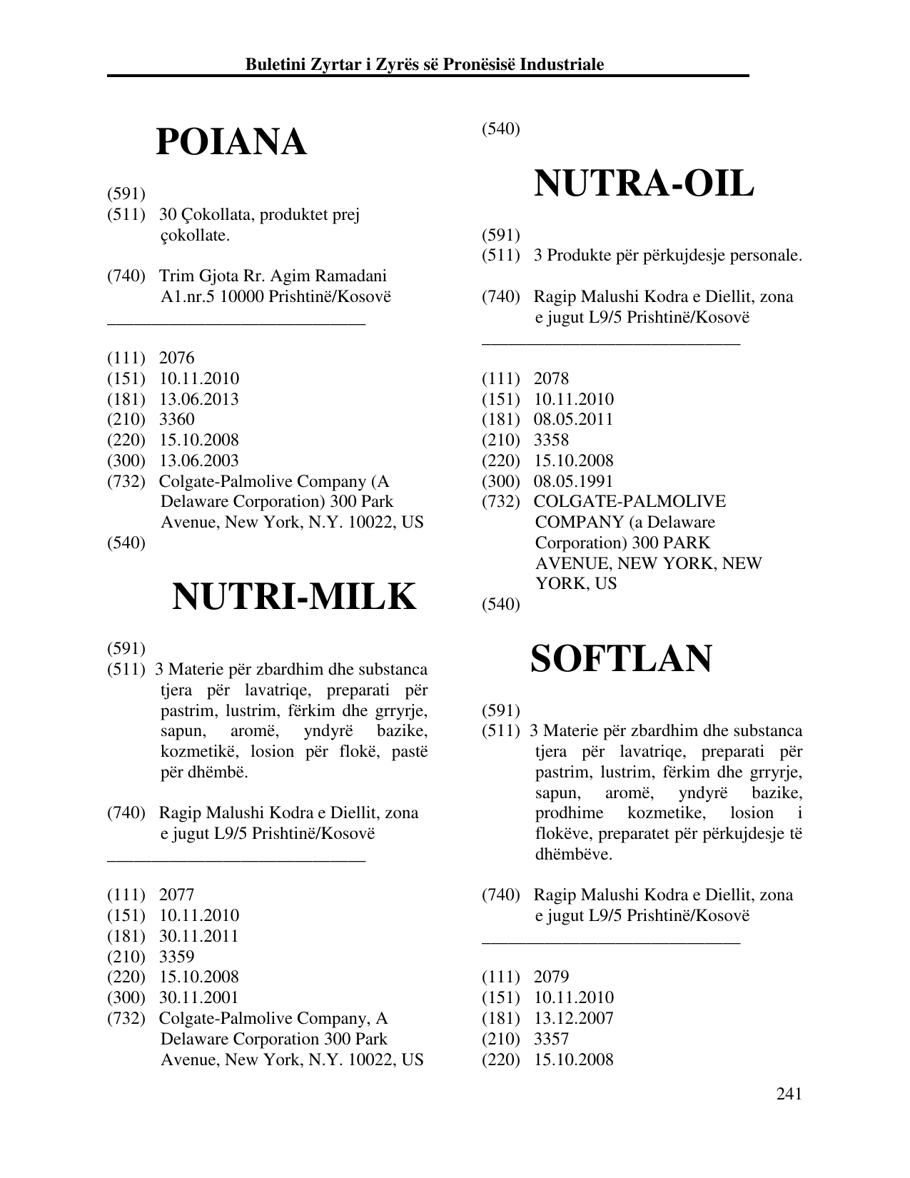 Faqja 250 e buletinit