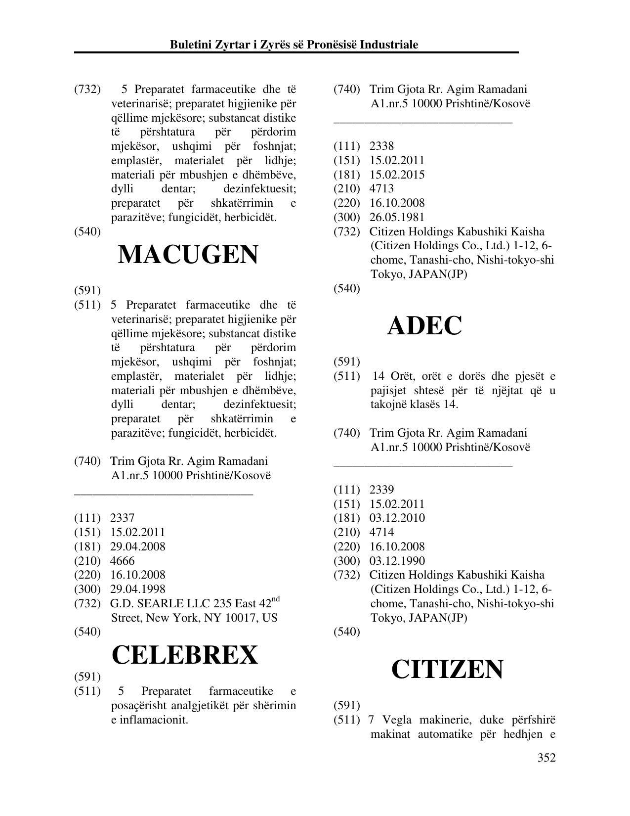 Faqja 361 e buletinit