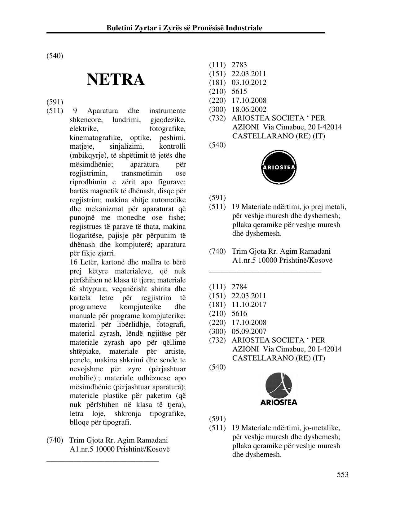 Faqja 562 e buletinit
