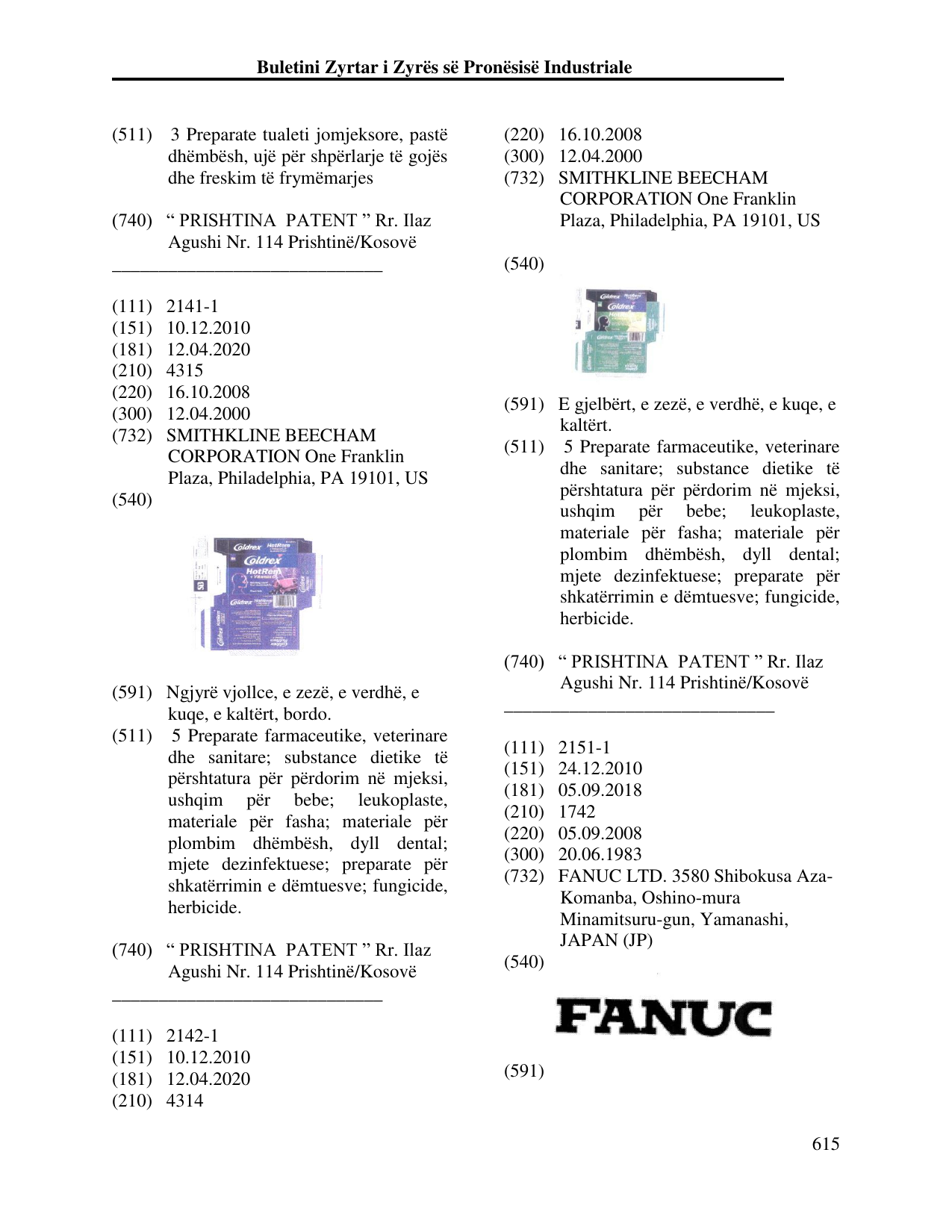 Faqja 624 e buletinit
