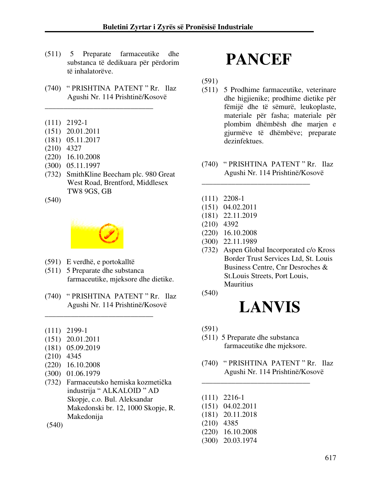Faqja 626 e buletinit