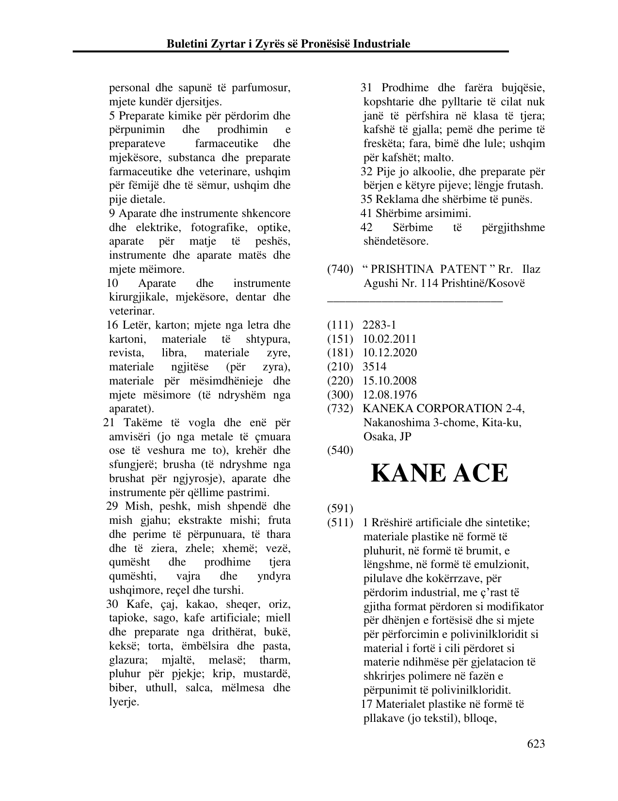 Faqja 632 e buletinit