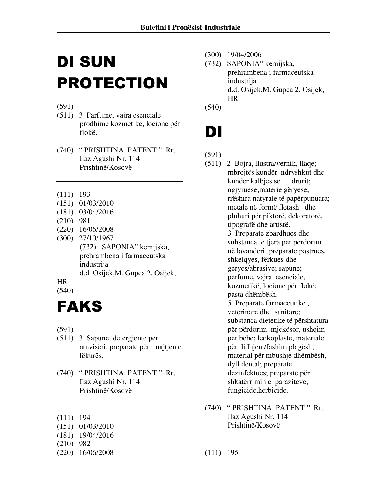 Faqja 116 e buletinit