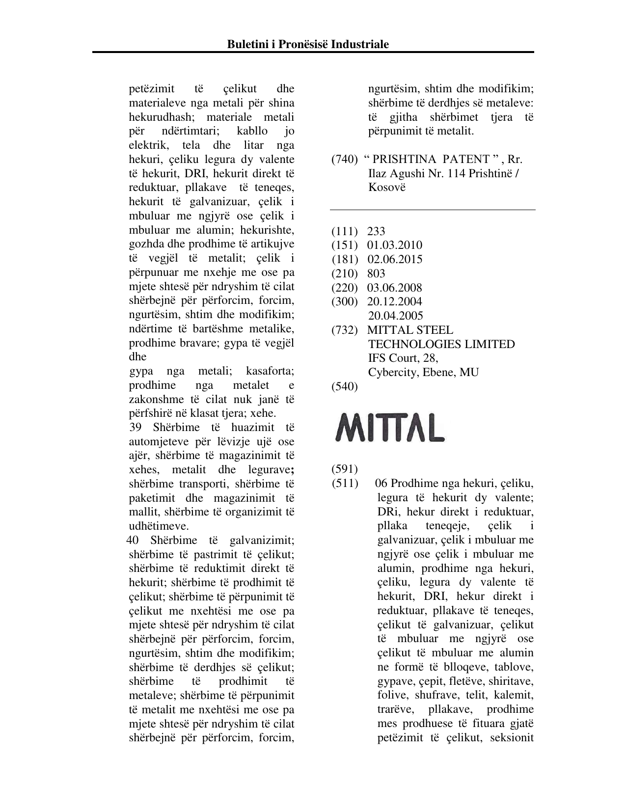 Faqja 134 e buletinit