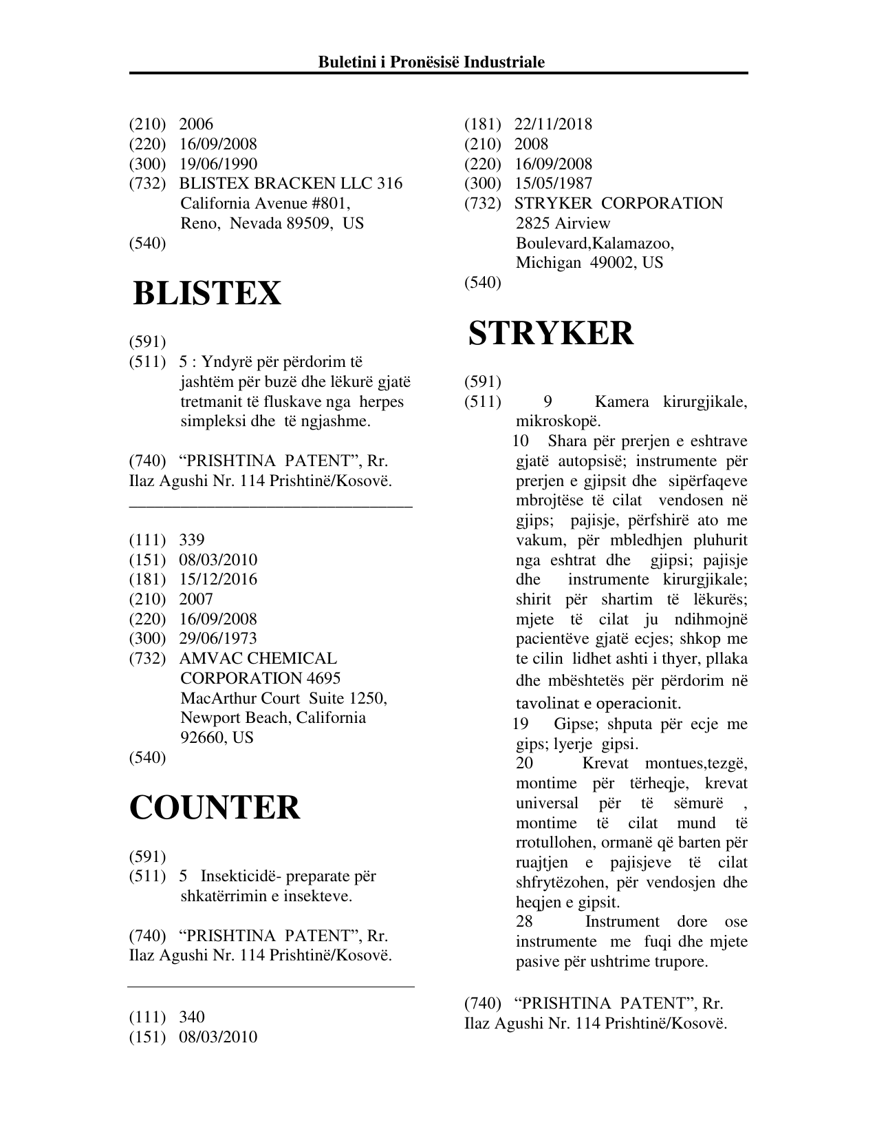 Faqja 182 e buletinit