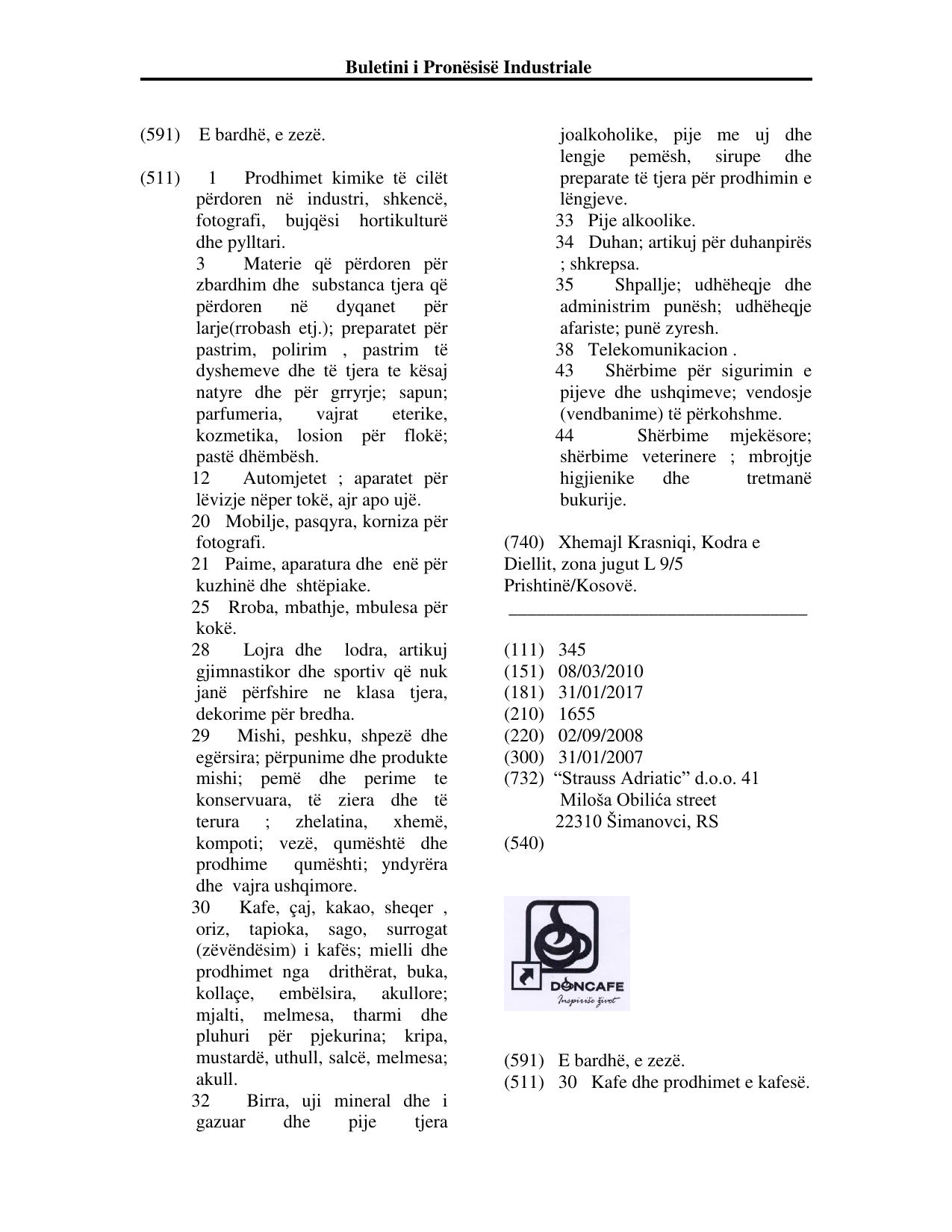Faqja 184 e buletinit