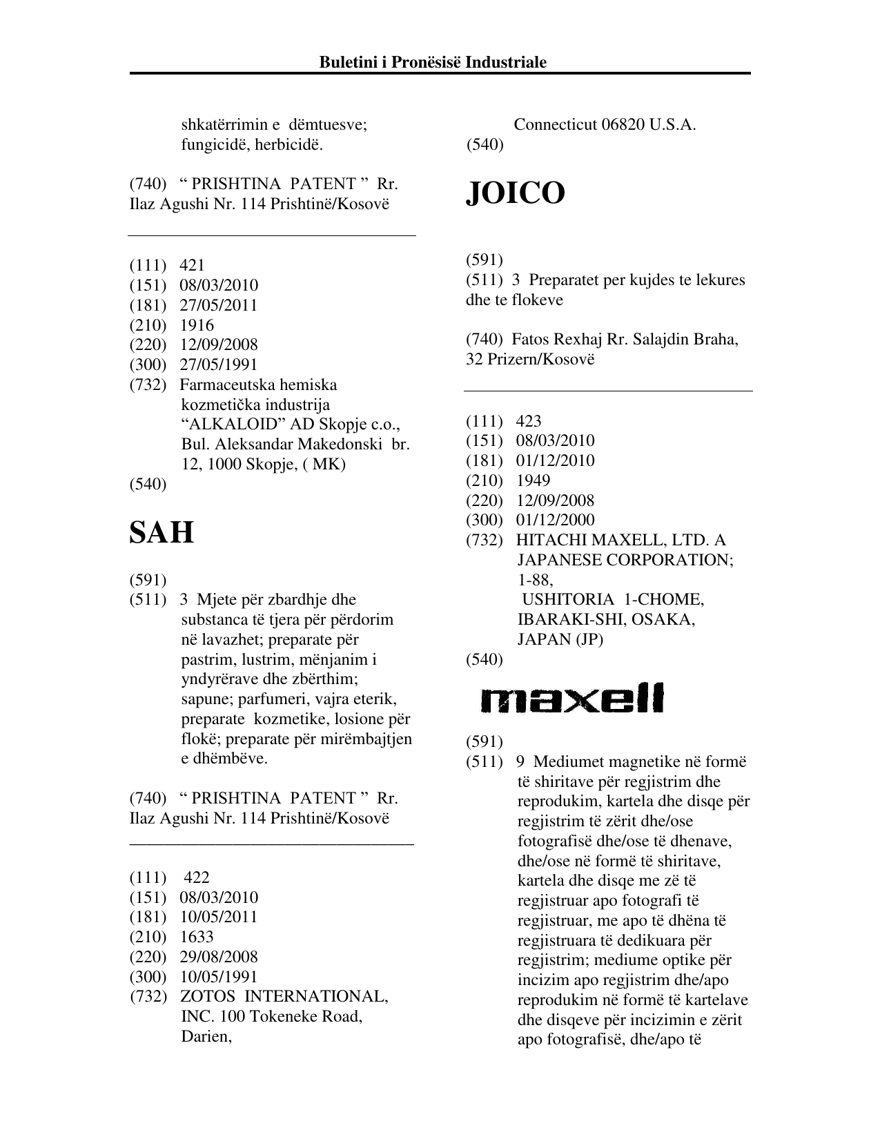 Faqja 210 e buletinit