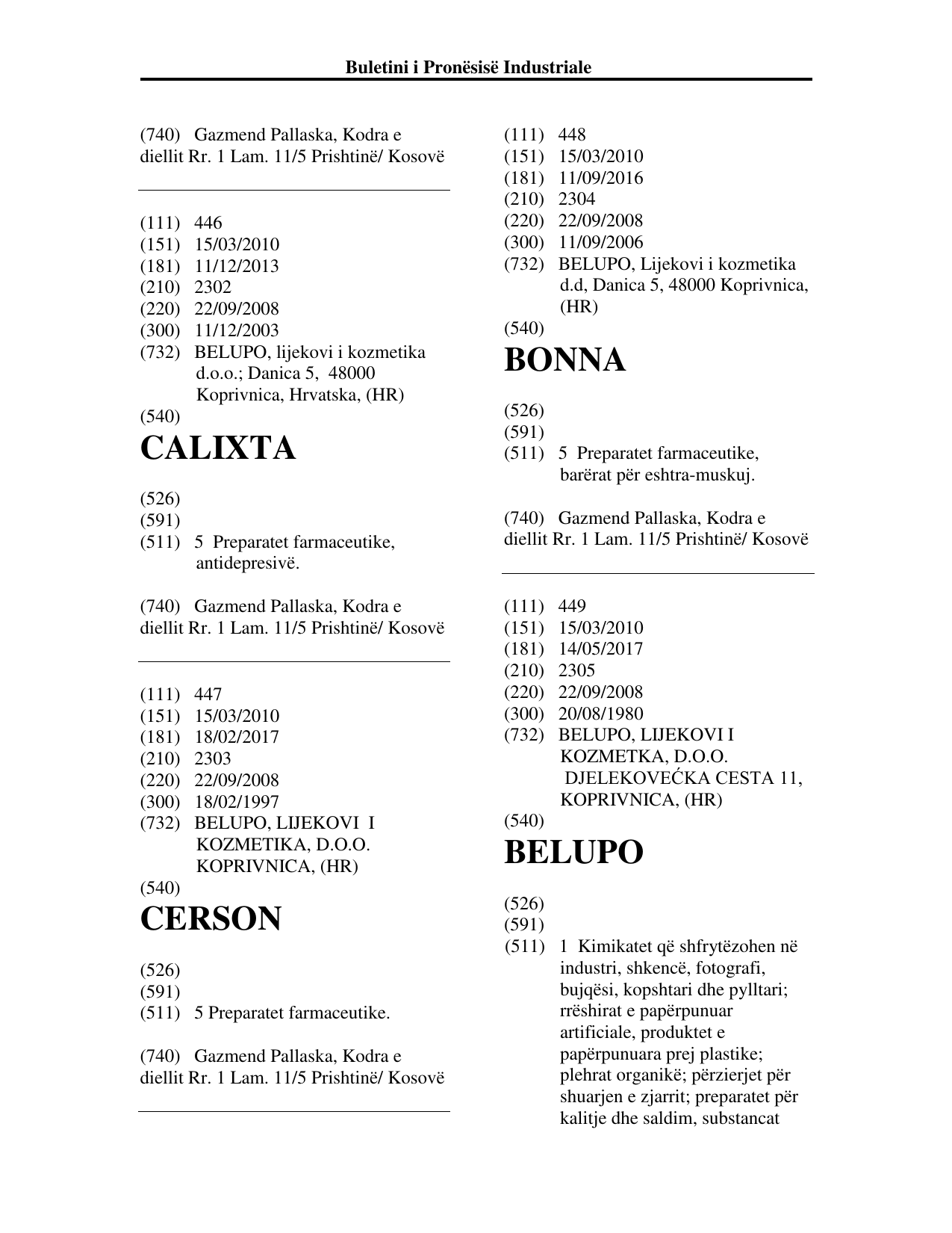 Faqja 218 e buletinit