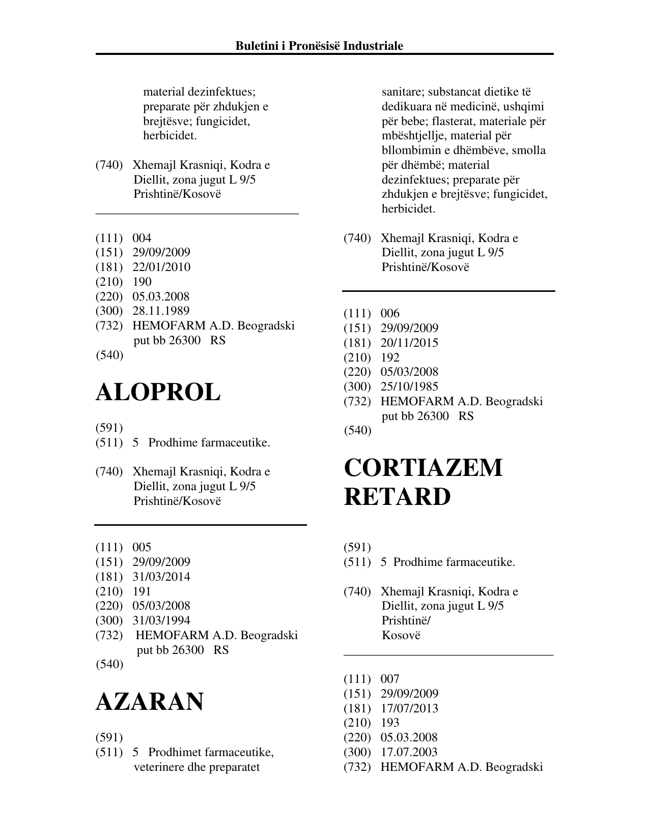 Faqja 45 e buletinit