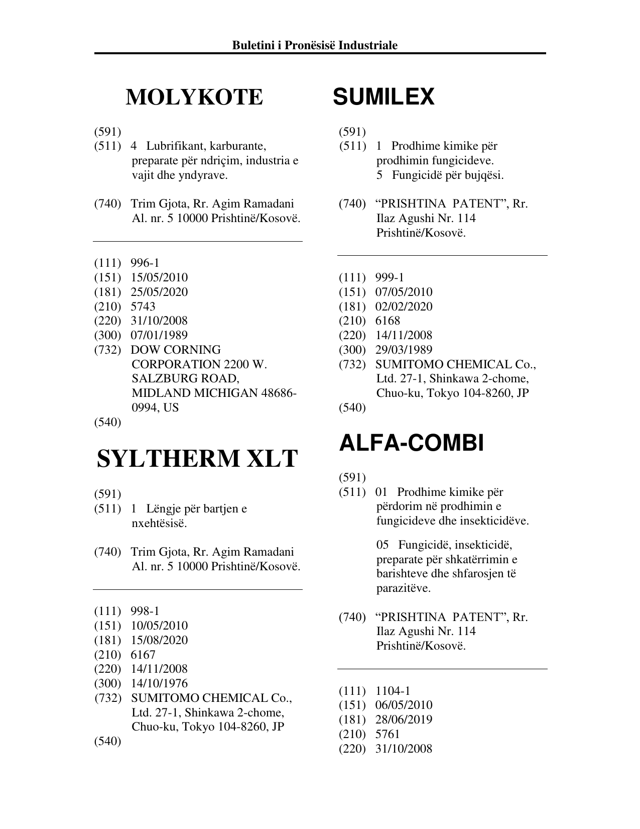 Faqja 709 e buletinit