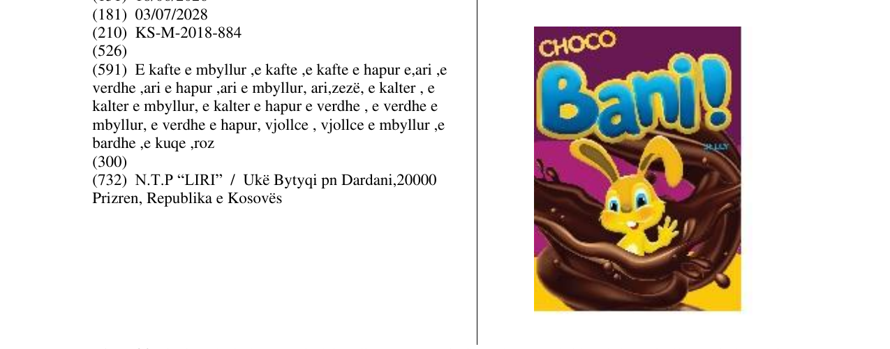 Zëri i markës Bani! në buletin