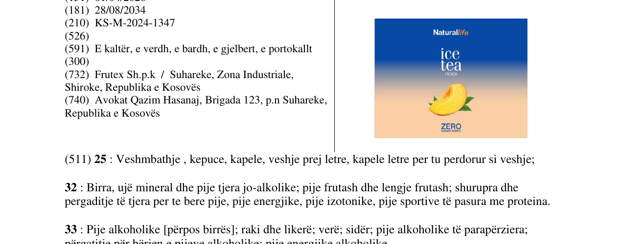 Zëri i markës Natural life në buletin