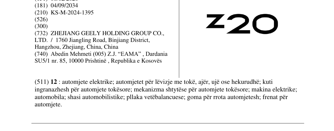 Zëri i markës z20 në buletin