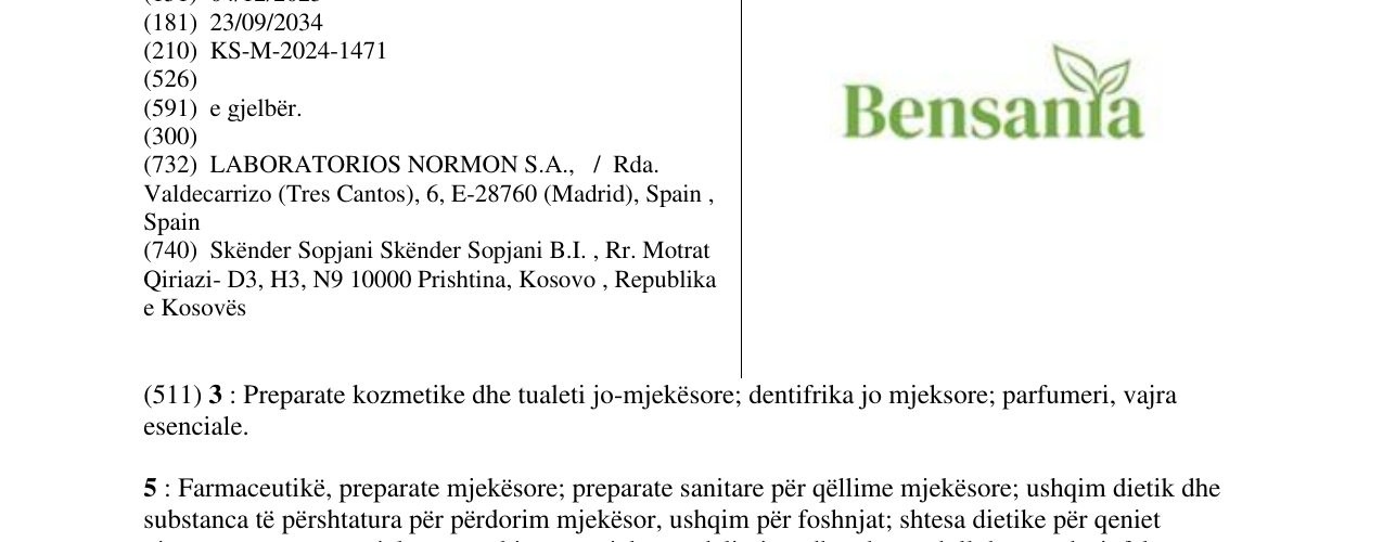Zëri i markës Besianania në buletin