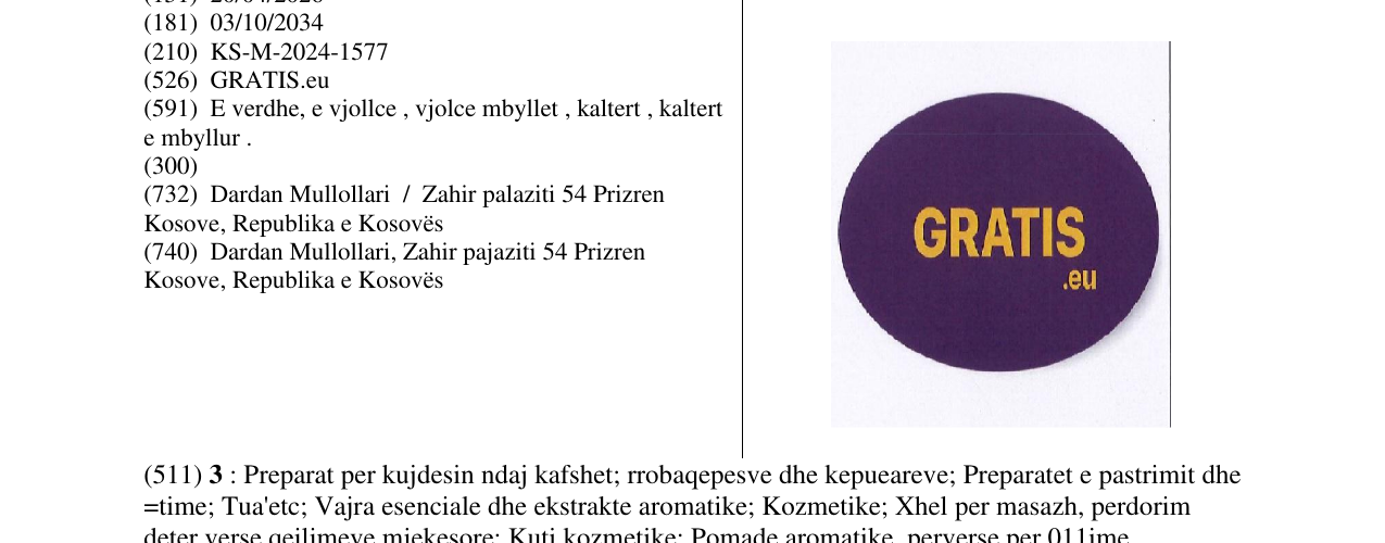 Zëri i markës GRATIS.eu në buletin