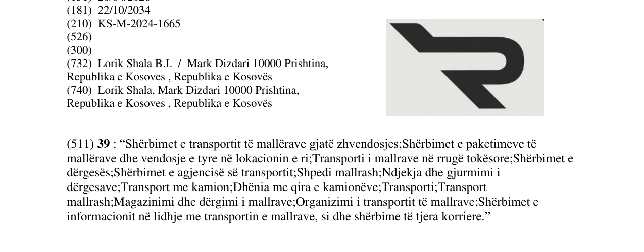 Zëri i markës RILOKIMI në buletin