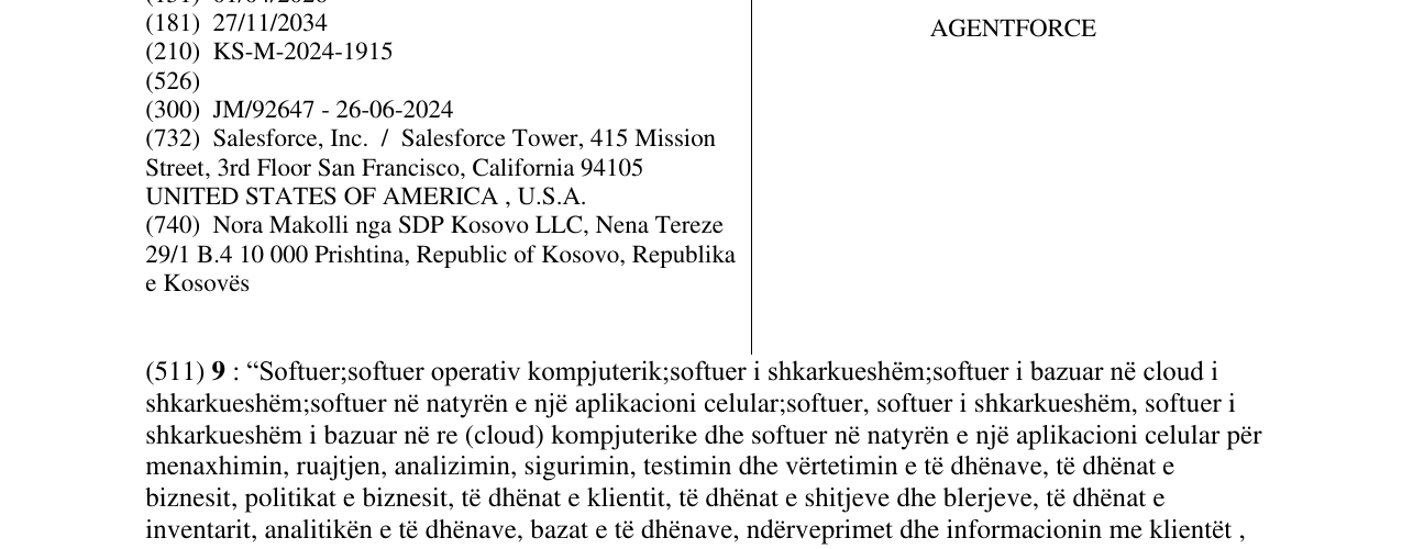 Zëri i markës AGENTFORCE në buletin