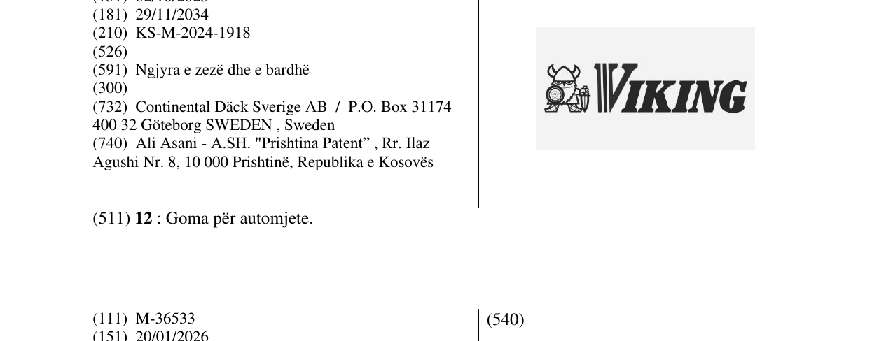 Zëri i markës VIKING në buletin