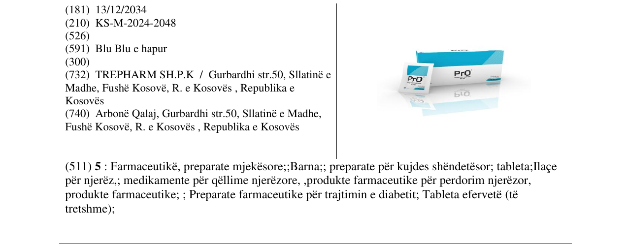 Zëri i markës pro në buletin