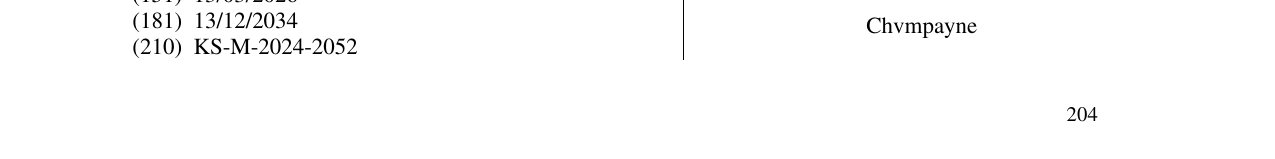 Zëri i markës Chvmpayne në buletin