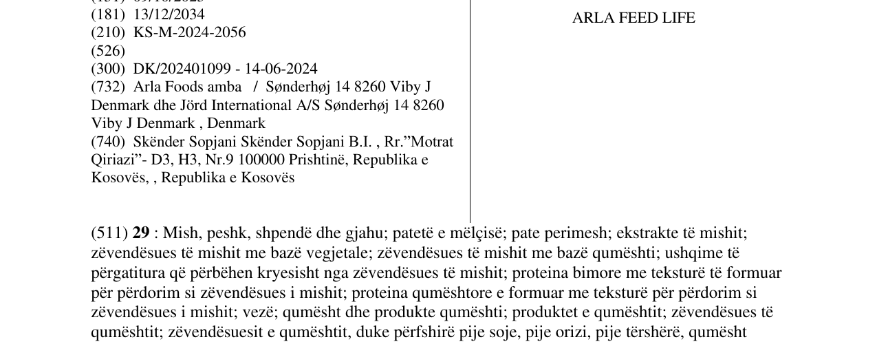 Zëri i markës ARLA FEED LIFE në buletin