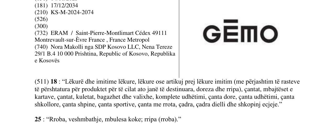 Zëri i markës GEMO në buletin