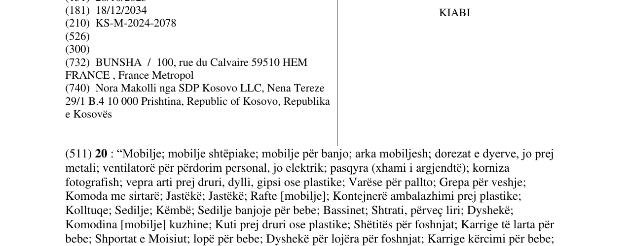 Zëri i markës KIABI në buletin