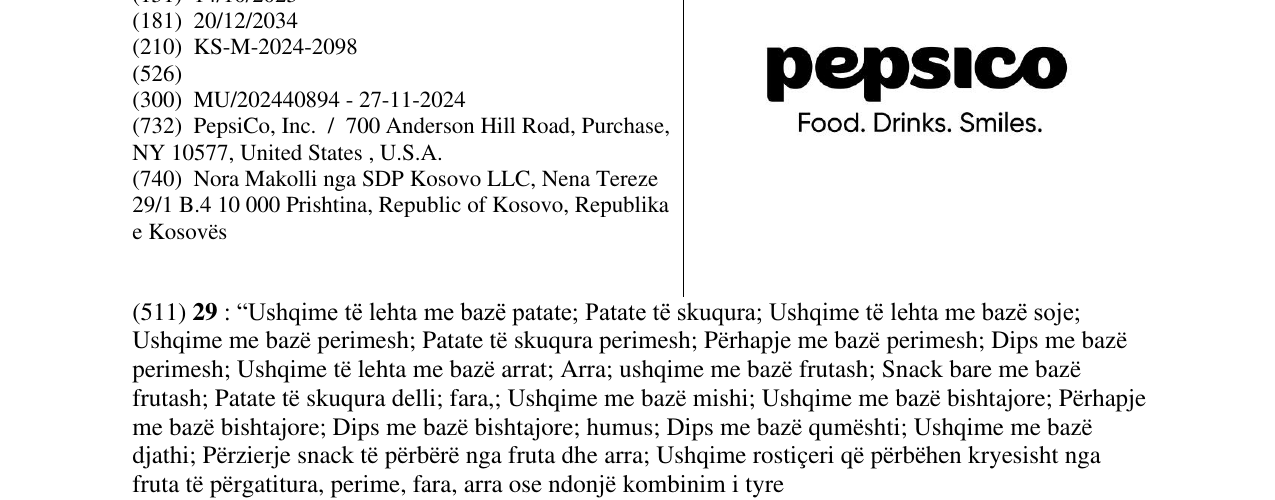 Zëri i markës pepsico në buletin