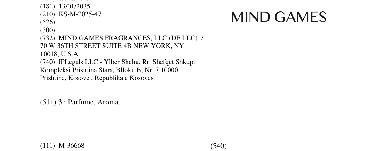 Zëri i markës MIND GAMES në buletin