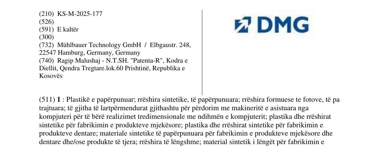 Zëri i markës DMG në buletin
