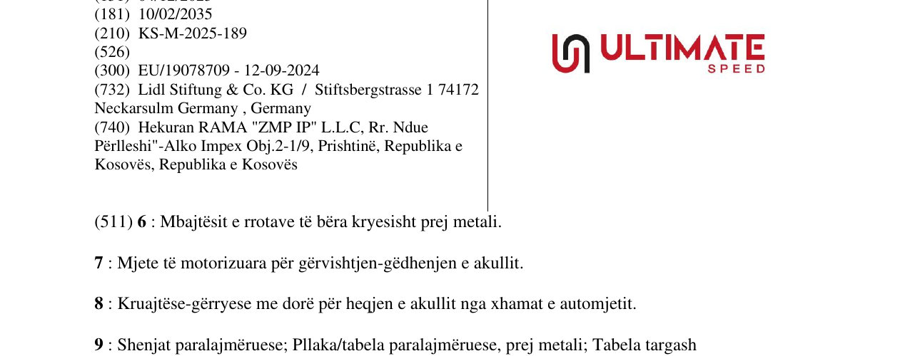 Zëri i markës ULTIMATE në buletin