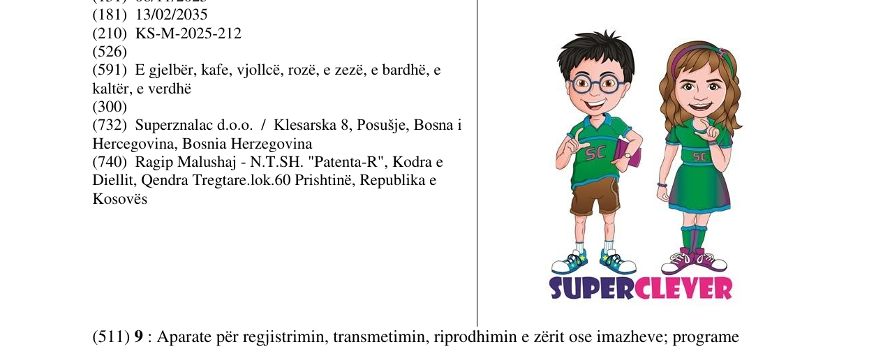 Zëri i markës SUPER CLEVER në buletin
