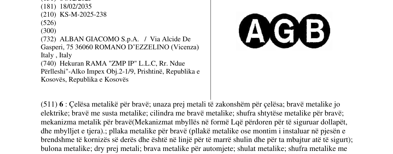 Zëri i markës AGB në buletin